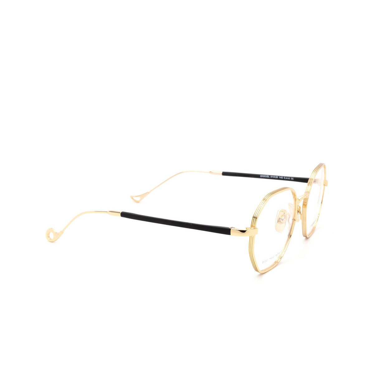 Eyepetizer SAMUEL Eyeglasses C 4-A Gold - three-quarters view