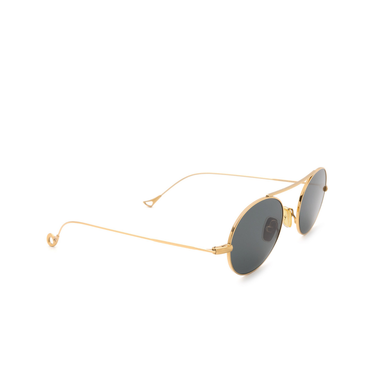 Eyepetizer® Oval Sunglasses: S.eularia color Gold C.4-40 - three-quarters view.