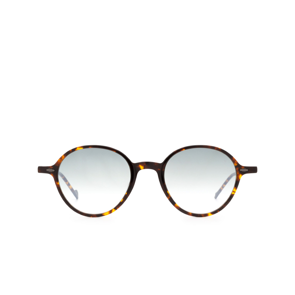 Eyepetizer® Round Sunglasses: Sforza color Dark Havana C.I-25F - front view.