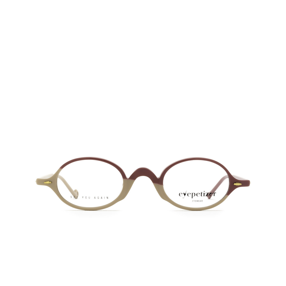 Eyepetizer® Oval Eyeglasses: Stijl color Powder Pink And Cyclamen C.o/j - 1/3.