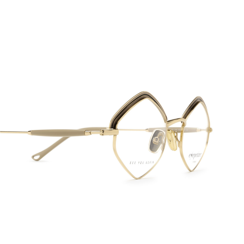 Lunettes de vue Eyepetizer TOMBER C.9 beige and rose gold - 3/4