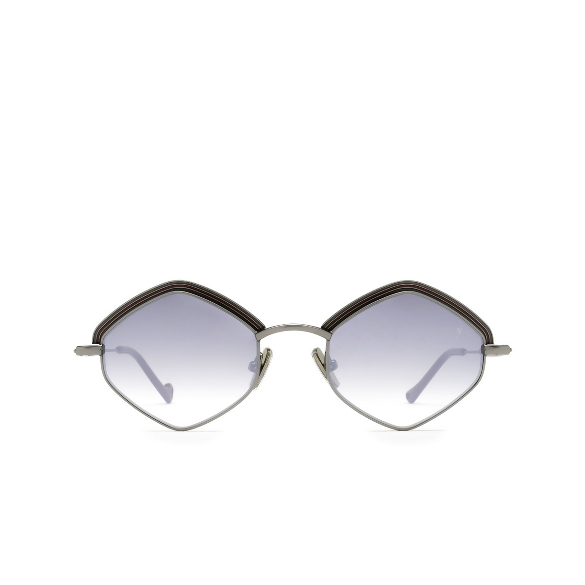 Eyepetizer® Irregular Sunglasses: Tomber Sun color Bordeaux And Gun C.3-27F - front view.