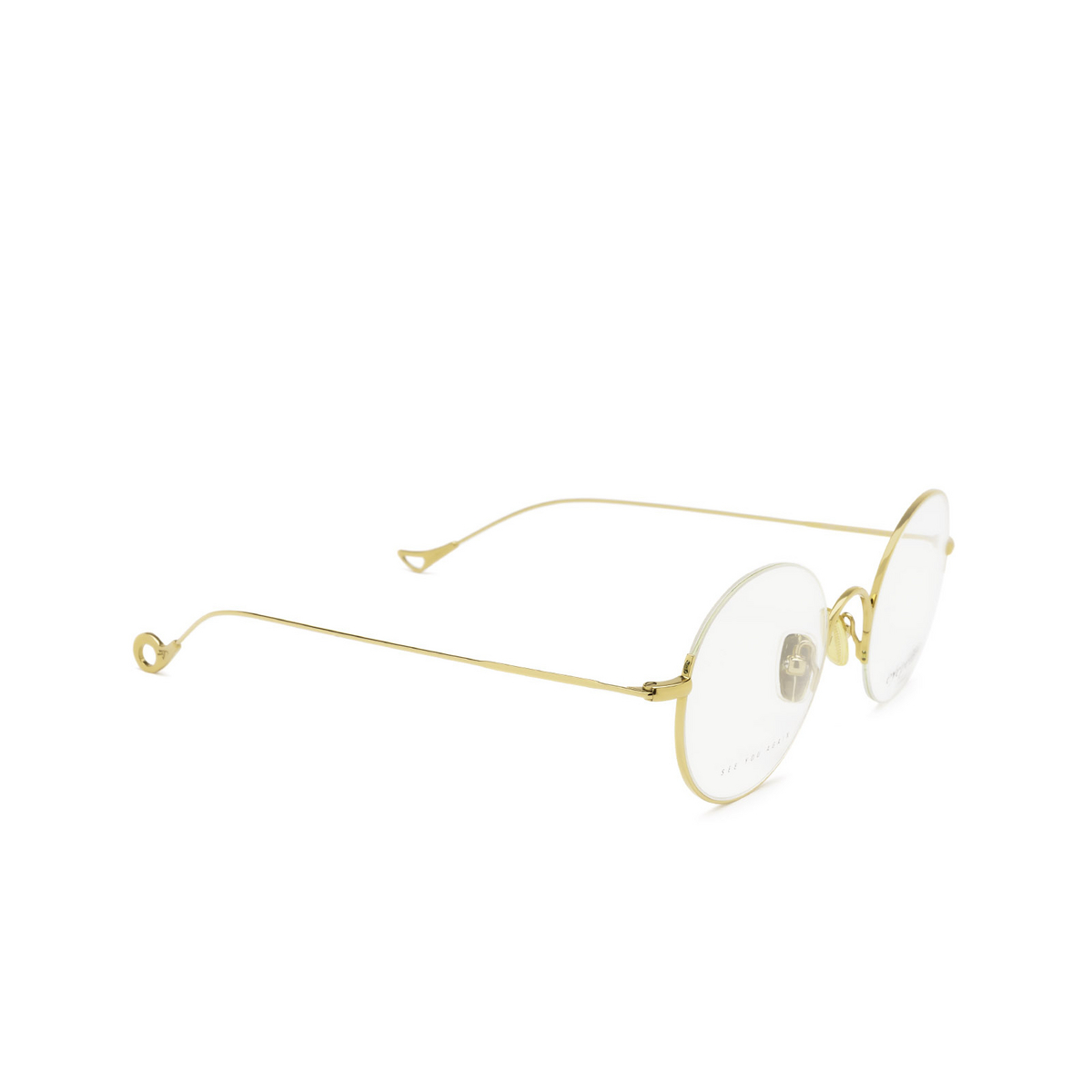 Eyepetizer TONDO Eyeglasses C.4 Gold - three-quarters view