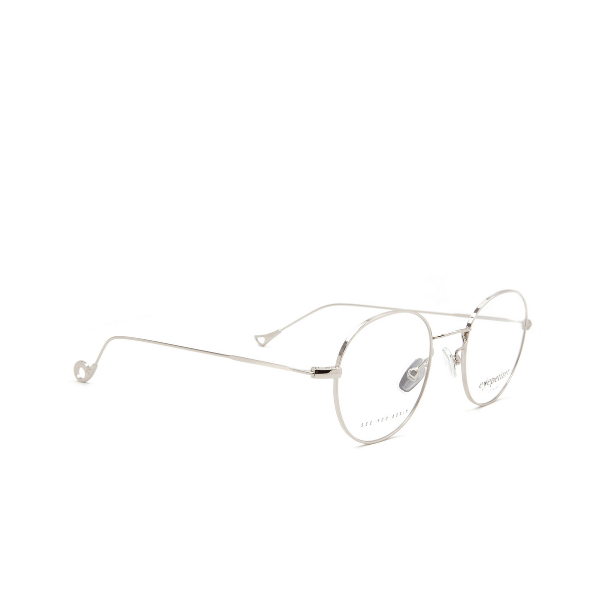 Eyepetizer® Round Eyeglasses: Zelda color Silver C 1 - product thumbnail 2/3.