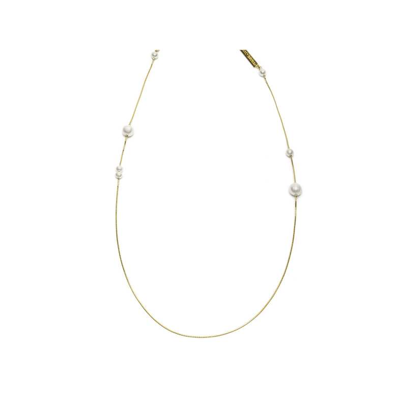 Frame Chain DROP PEARL YELLOW GOLD  YELLOW GOLD - 2/4
