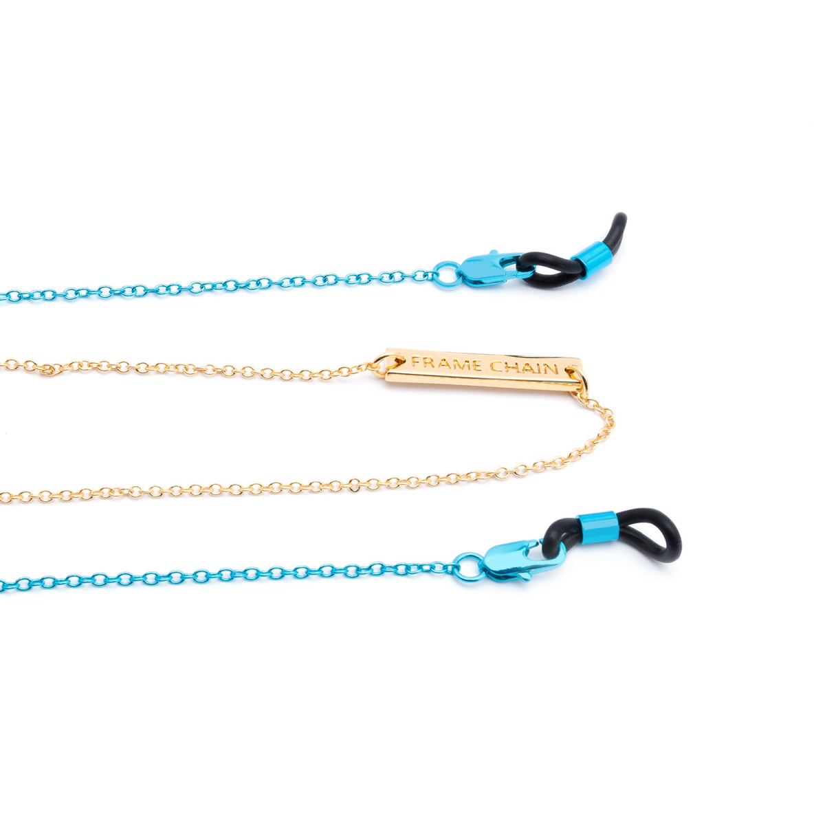 Frame Chain FRUTTI BLUE AND GOLD  BLUE AND GOLD - front view