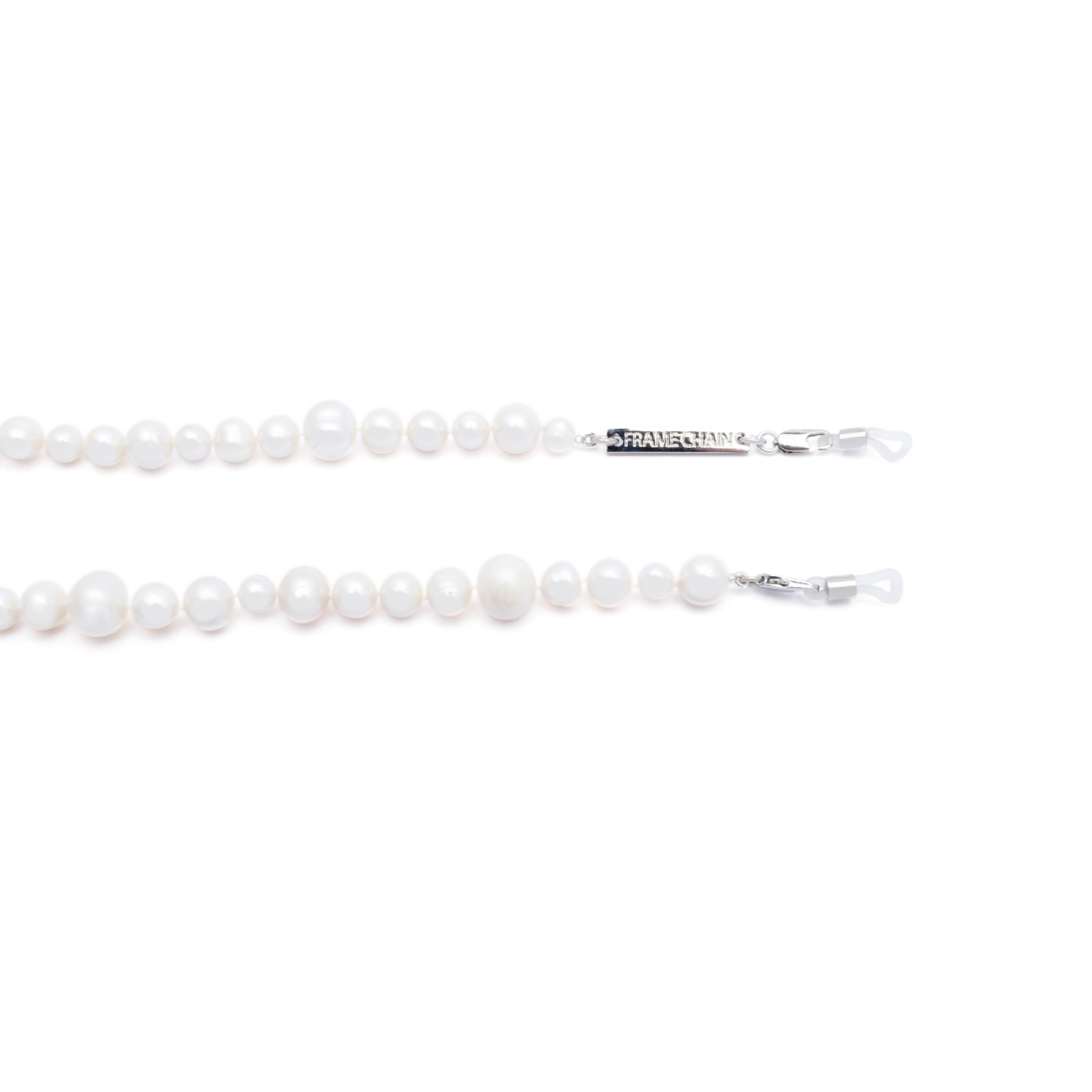 Frame Chain PEARLY QUEEN WHITE GOLD  WHITE GOLD - front view