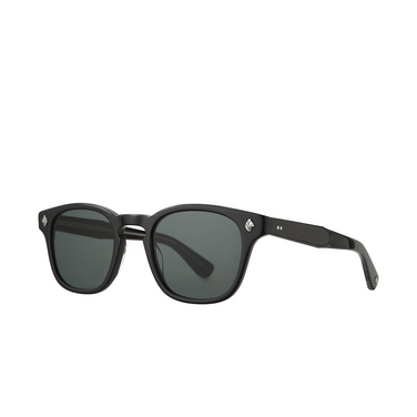 Garrett Leight ACE Sunglasses bk/sfbs black - three-quarters view