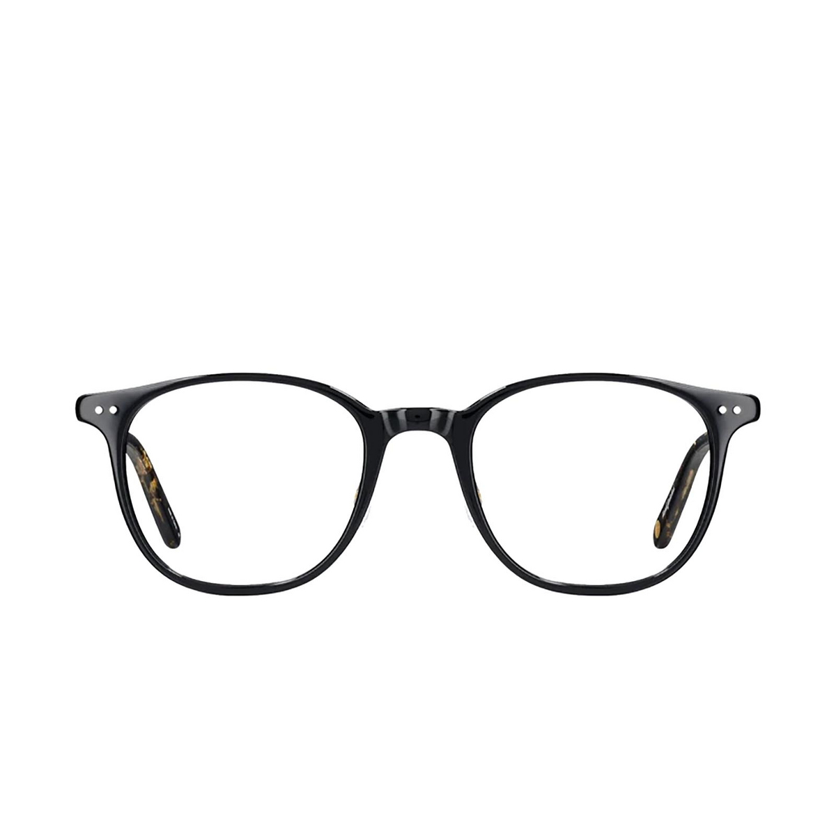 Garrett Leight BEACH Eyeglasses BK-BKA-G Black/Amber-Gold - front view