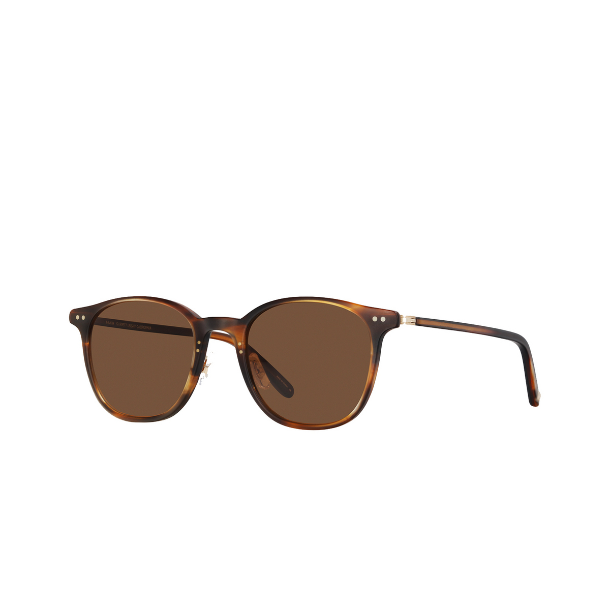 Garrett Leight® Square Sunglasses: Beach Sun color Mat-mg-o Matte Mahogany-gold - product thumbnail 2/3