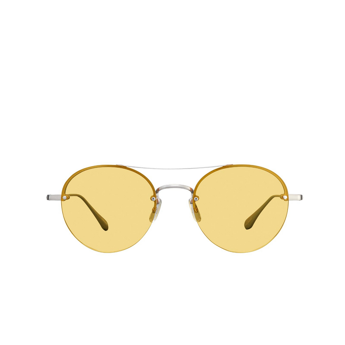 Garrett Leight BEAUMONT Sunglasses BS-CH/SY Silver-Champagne - front view