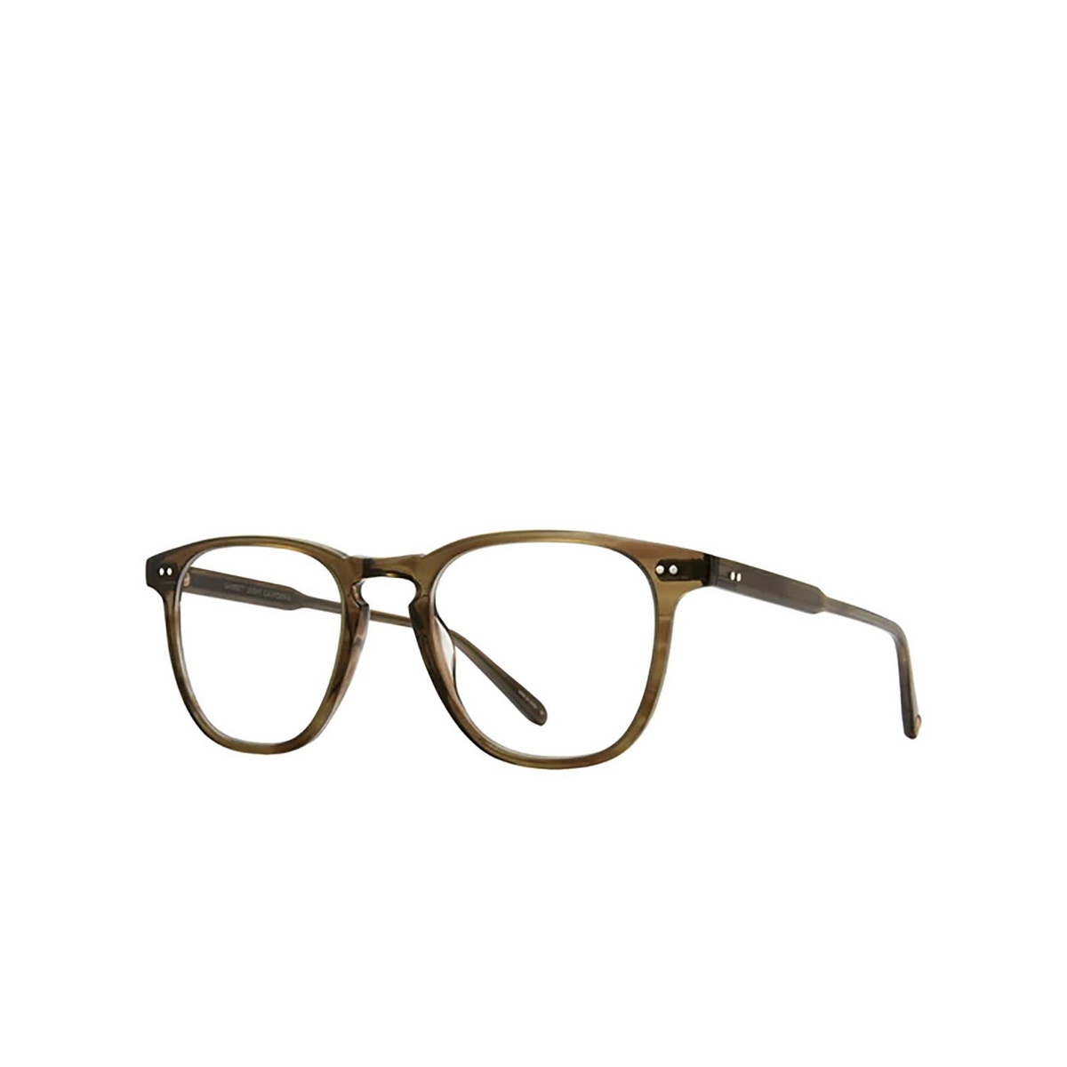 Garrett Leight BROOKS Eyeglasses OT Olive Tortoise - three-quarters view
