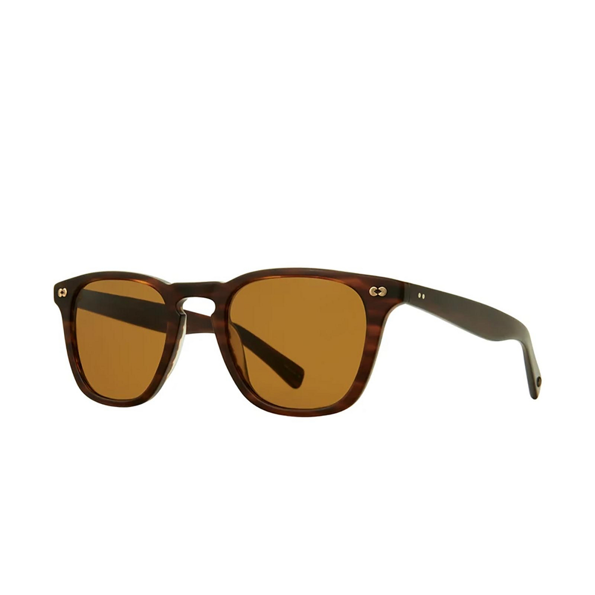 Garrett Leight® Square Sunglasses: Brooks X Sun color Matte Brandy Tort Mbrt/pbn - three-quarters view.