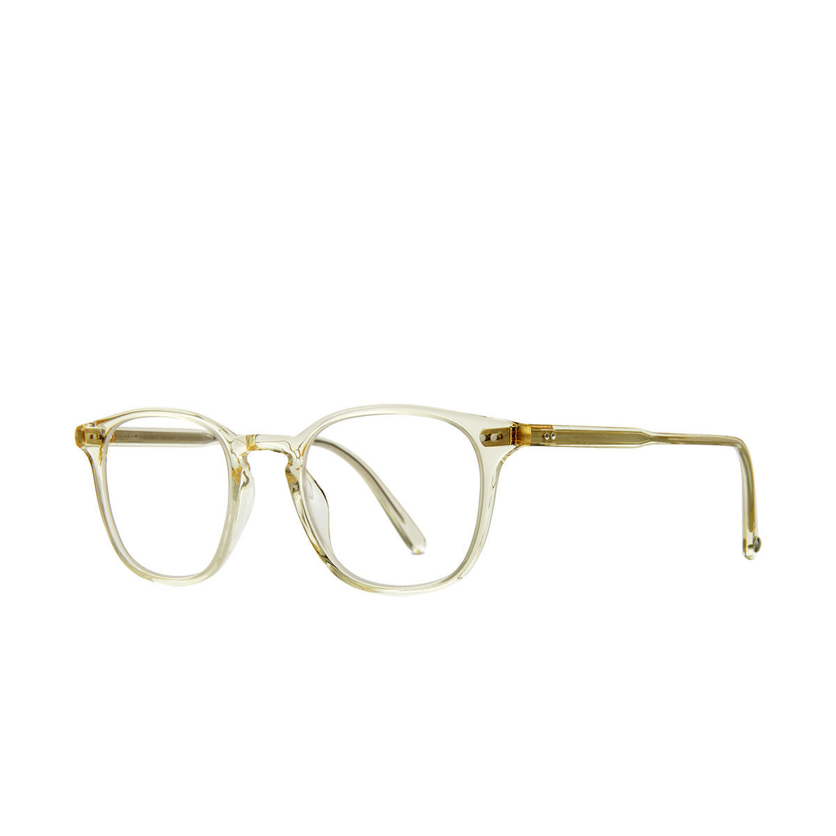 Garrett Leight CLARK Eyeglasses PG Pure Glass - three-quarters view