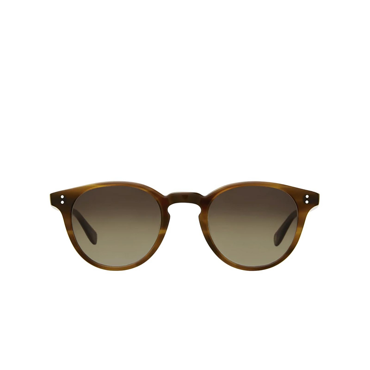 Garrett Leight® Square Sunglasses: Clement Sun color Saddle Tortoise Sdt-pog - front view.