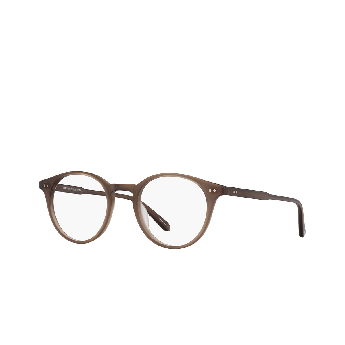 Garrett Leight CLUNE Eyeglasses MESP Matte Espresso - three-quarters view
