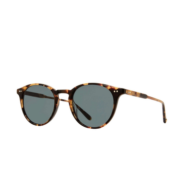 Garrett Leight CLUNE Sunglasses DKT/SFBS dark tortoise - three-quarters view