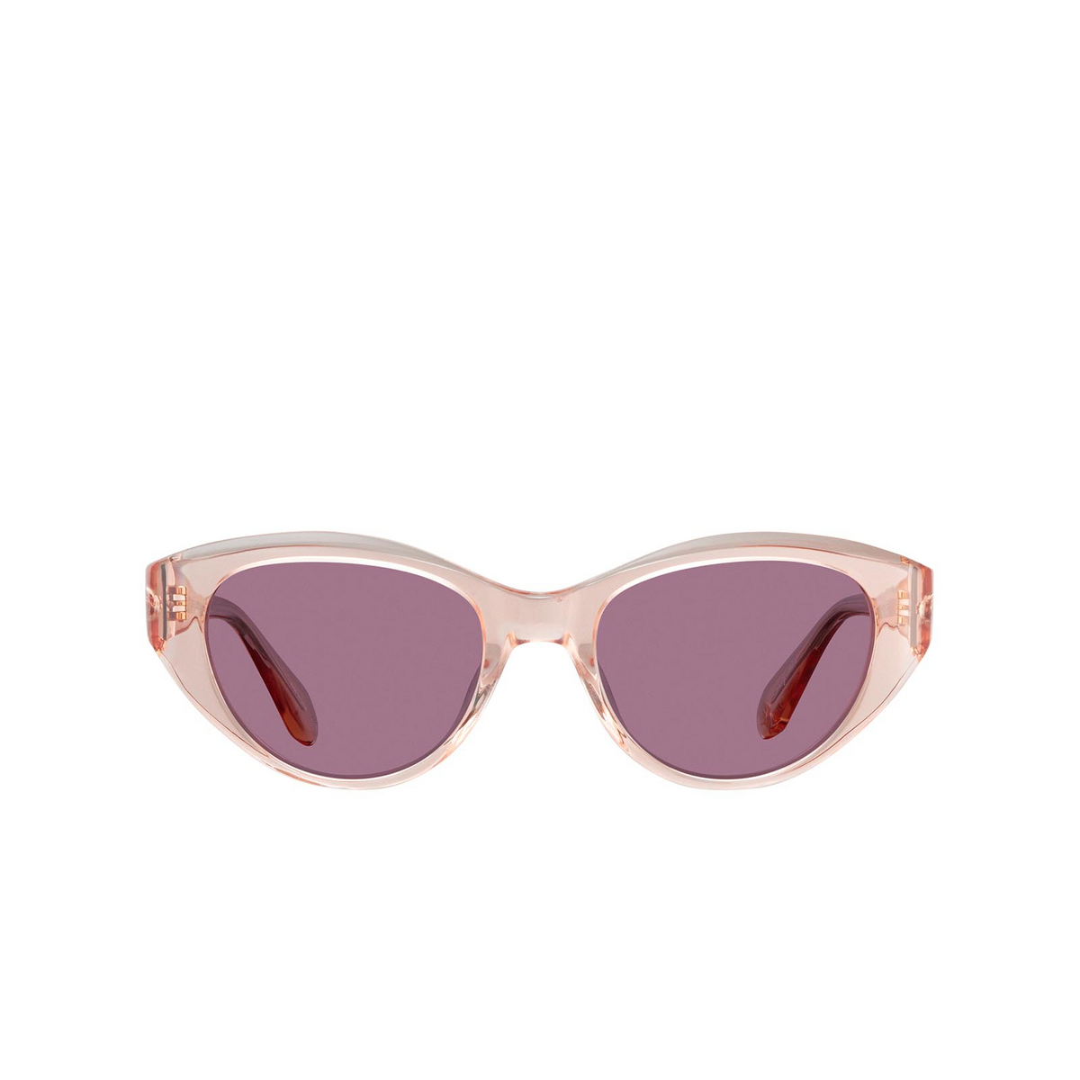 Garrett Leight DEL REY Sunglasses PCY/SFLI Pink Crystal - front view