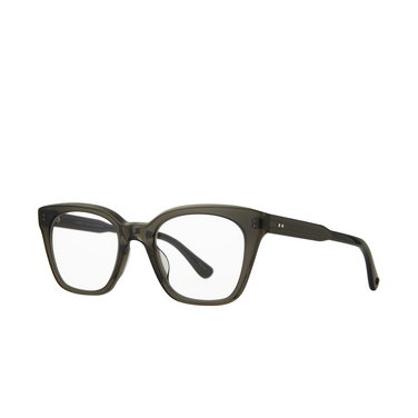 Garrett Leight EL REY Eyeglasses blgl black glass - three-quarters view
