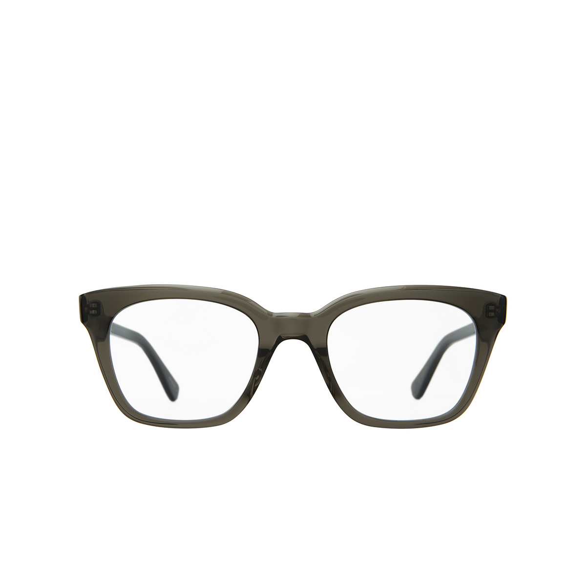 Garrett Leight EL REY Eyeglasses BLGL Black Glass - front view