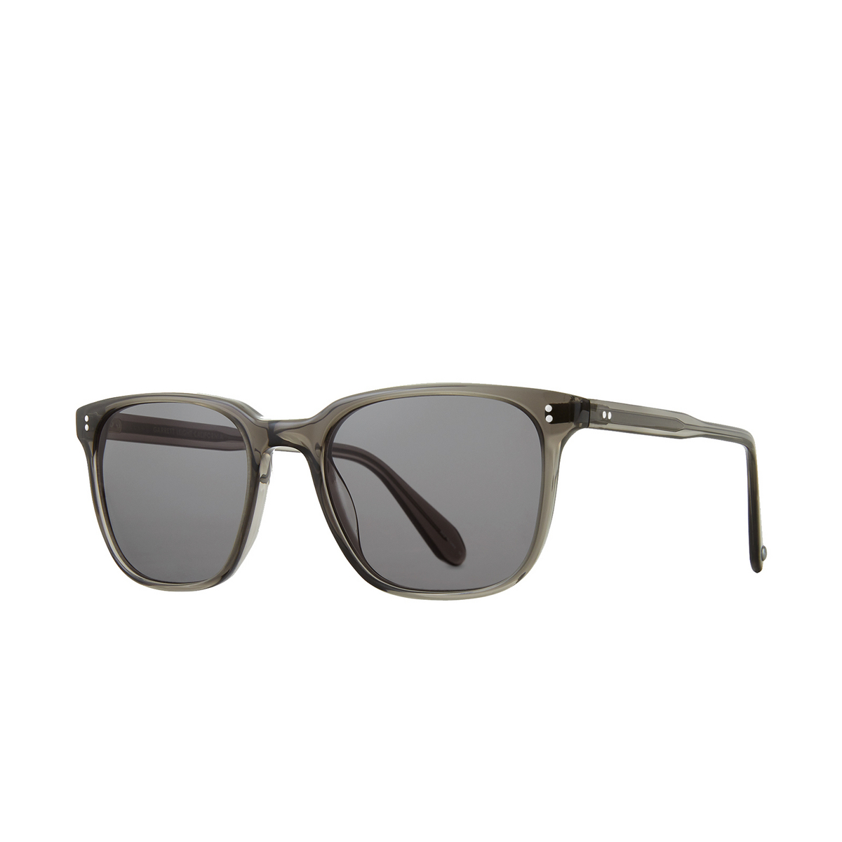 Garrett Leight® Square Sunglasses: Emperor Sun color Gcr/bk Grey Crystal - product thumbnail 2/2