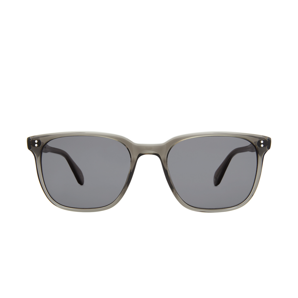 Garrett Leight® Square Sunglasses: Emperor Sun color Gcr/bk Grey Crystal - 1/2