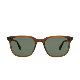 Garrett Leight® Square Sunglasses: Emperor Sun color Mesp/grng Plr Matte Espresso 