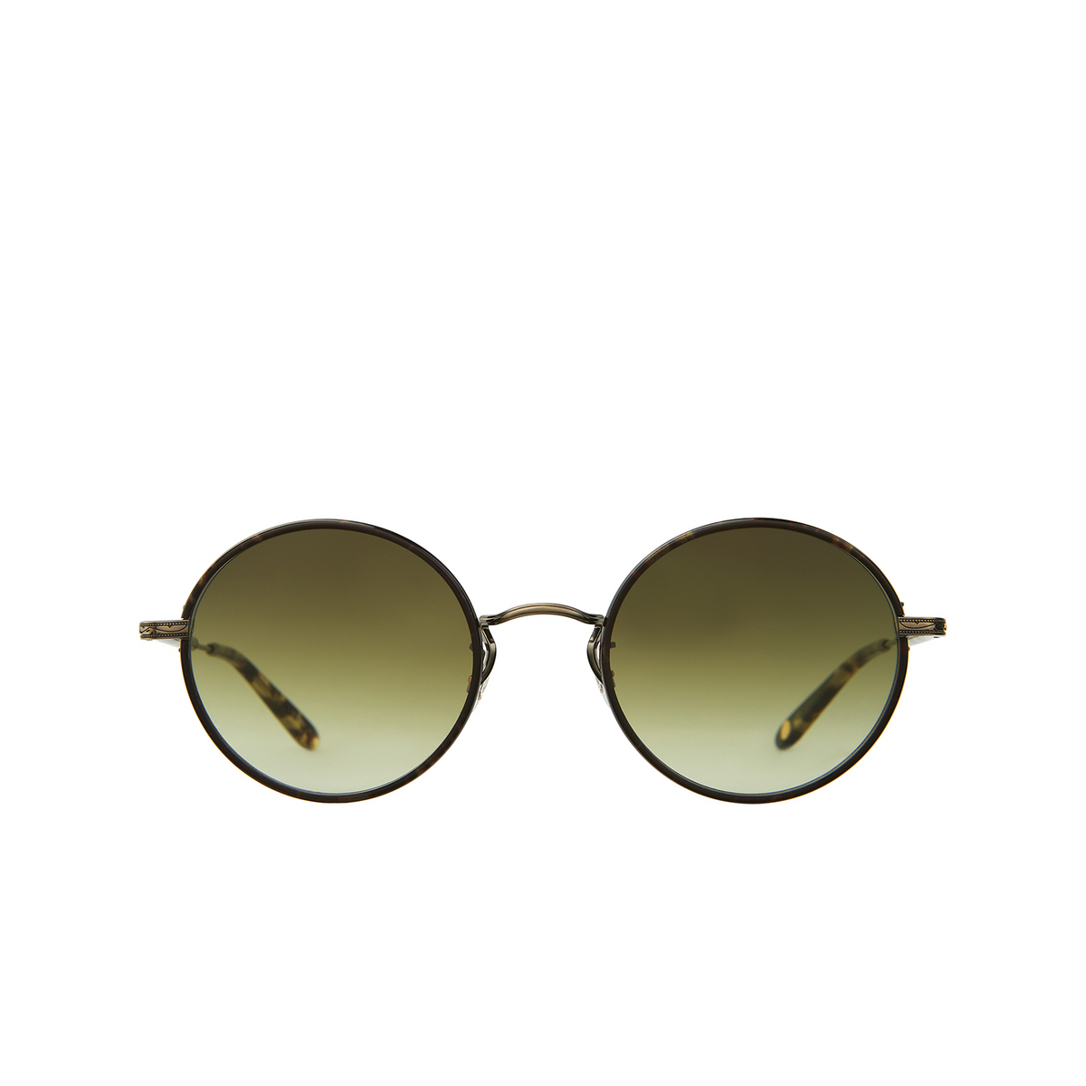 Garrett Leight FONDA Sunglasses BBT-BG-YT/OG Bourbon - Brushed Gold - front view