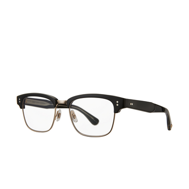 Garrett Leight GIBSON Eyeglasses BK-G black - gold - three-quarters view