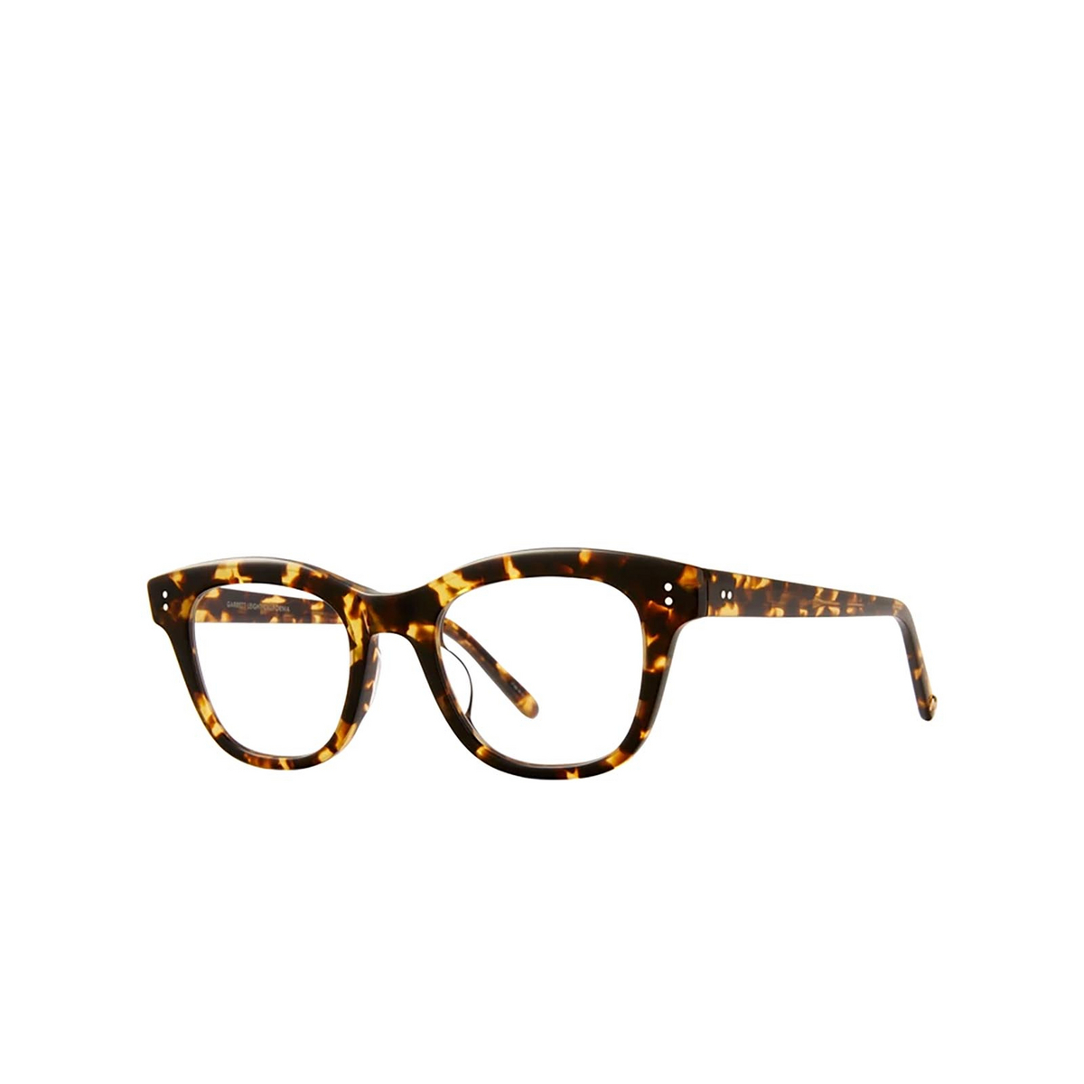Garrett Leight® Cat-eye Eyeglasses: Glyndon color Tuscan Tortoise Tut - three-quarters view.