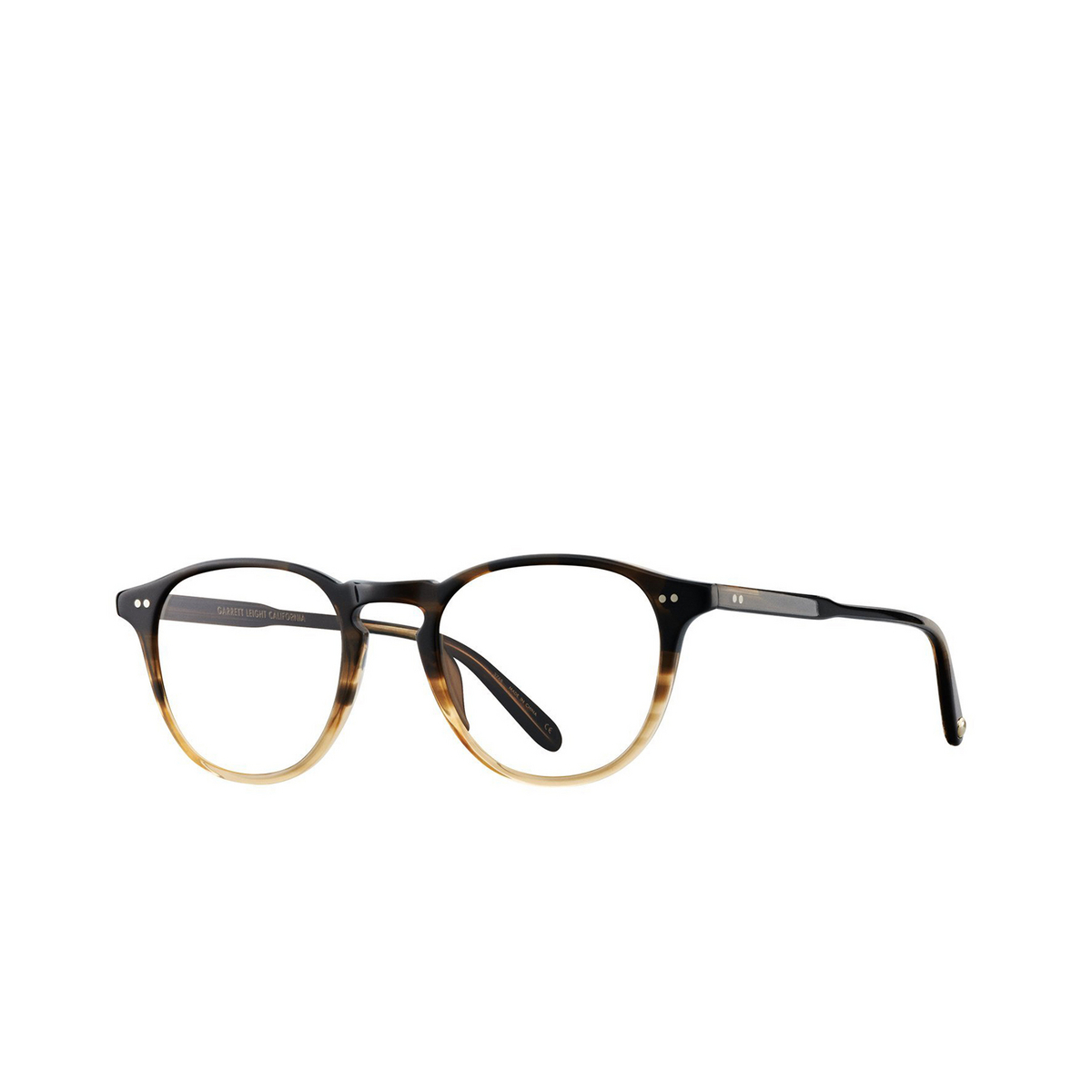 Garrett Leight HAMPTON Eyeglasses SWD Sandalwood Drift - three-quarters view