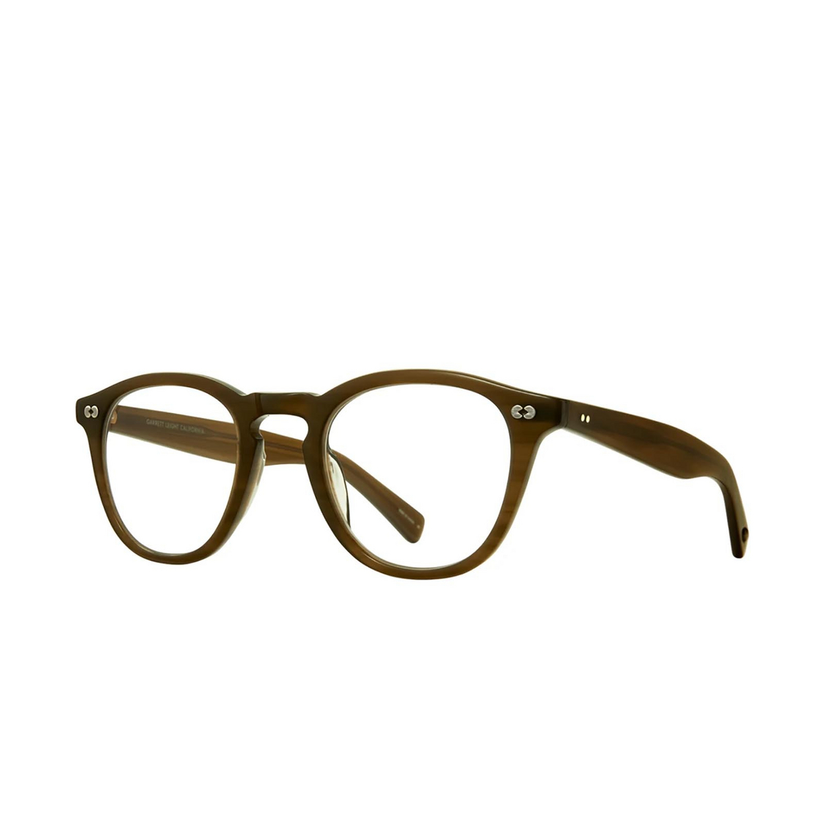 Garrett Leight HAMPTON X Eyeglasses OLV Olive - three-quarters view