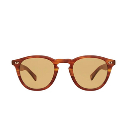 Garrett Leight® Square Sunglasses: Hampton X Sun color Hat/pmp Honey Amber Tort 