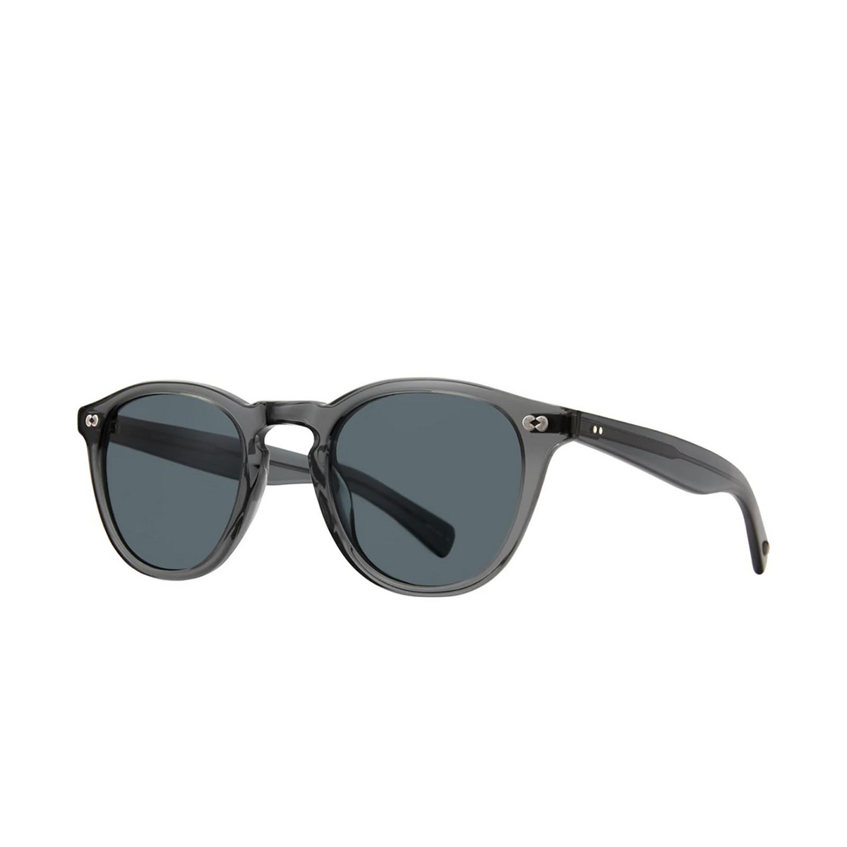 Garrett Leight® Square Sunglasses: Hampton X Sun color Sea Grey Sgy/bs - three-quarters view.