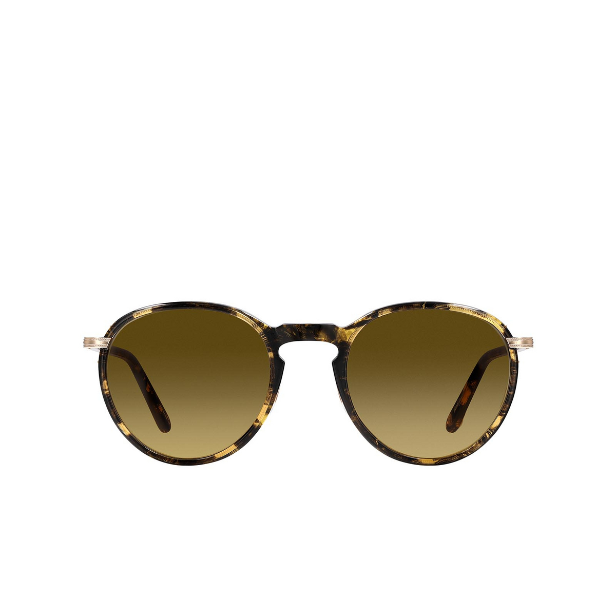 Garrett Leight HORIZON Sunglasses BKA-G/SFHZLG Black Amber-Gold - front view