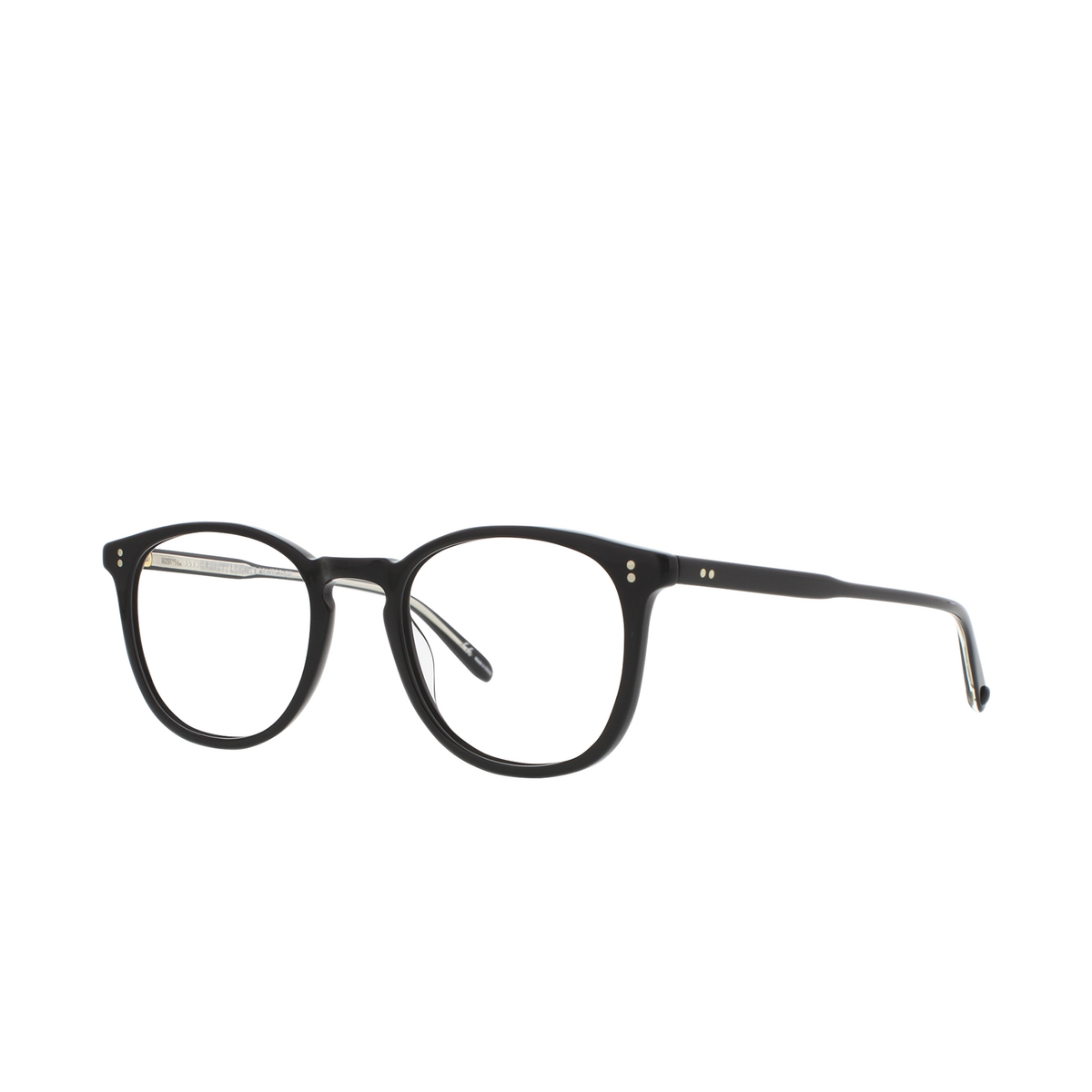 Garrett Leight KINNEY Eyeglasses MBK Matte Black - three-quarters view