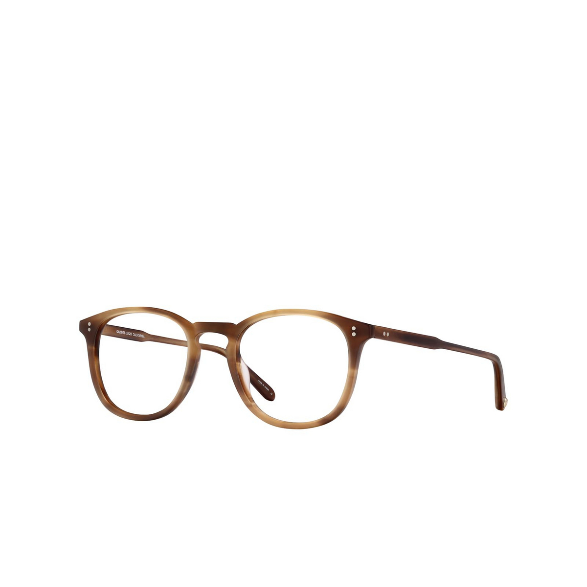 Garrett Leight KINNEY Eyeglasses MTD Matte True Demi - three-quarters view