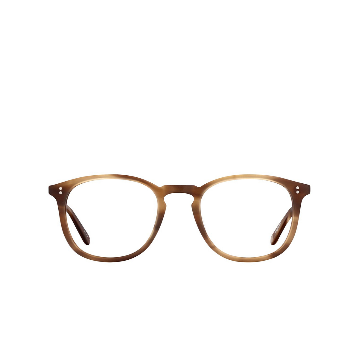Garrett Leight® Square Eyeglasses: Kinney color Matte True Demi Mtd - front view.