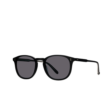 Garrett Leight KINNEY Sunglasses mbk-sfbs matte black - three-quarters view