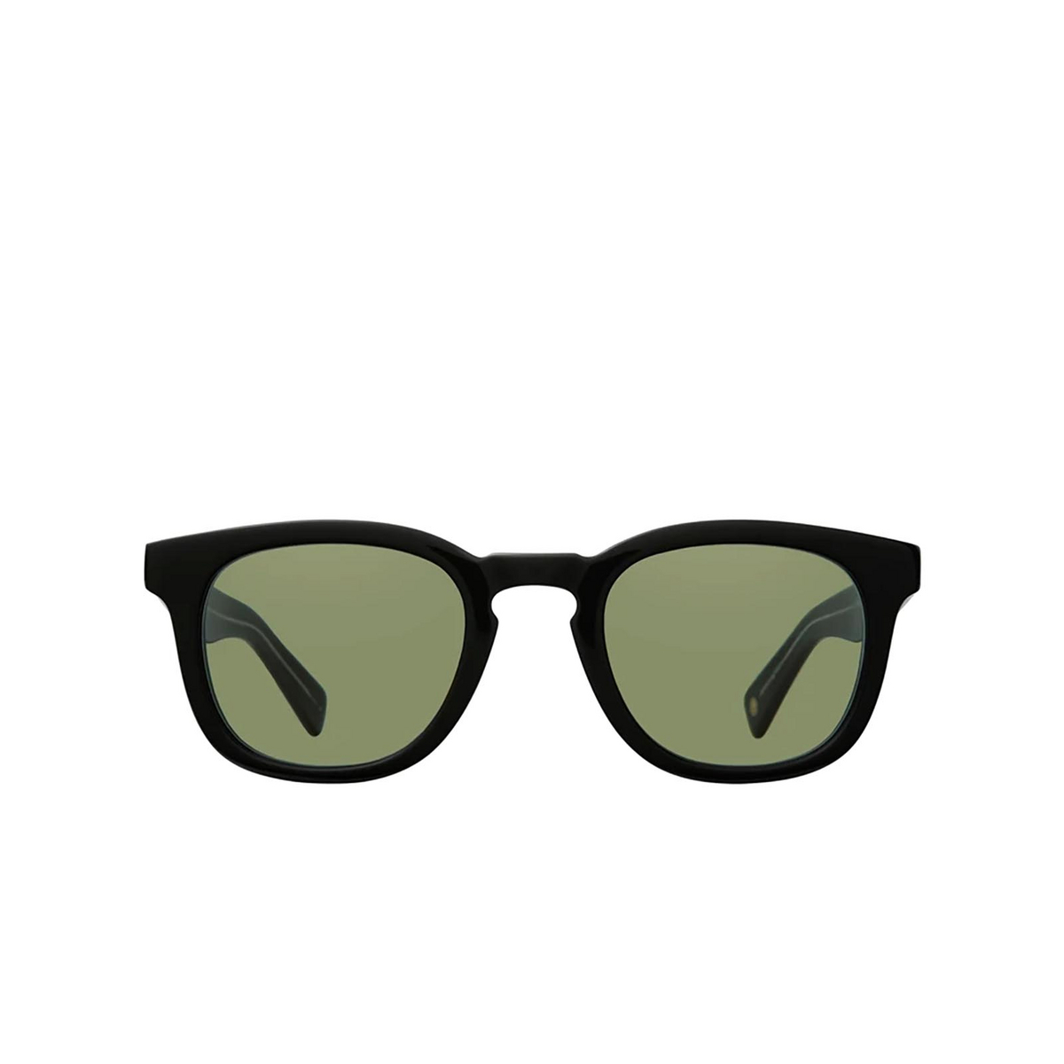 Garrett Leight® Square Sunglasses: Kinney X Sun color Black Bk-vvg - front view.