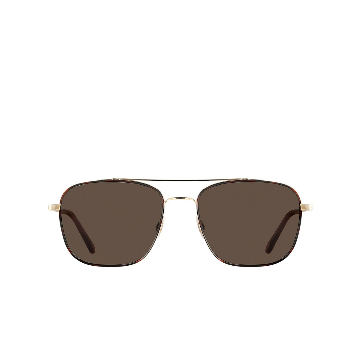 Garrett Leight MARR Sunglasses UM-G/SFBNS Umber-Gold - front view