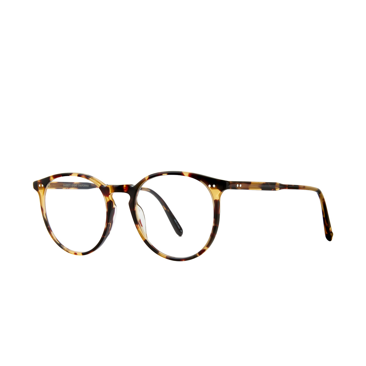Garrett Leight® Round Eyeglasses: Morningside color Dark Tortoise Dkt - 2/2.