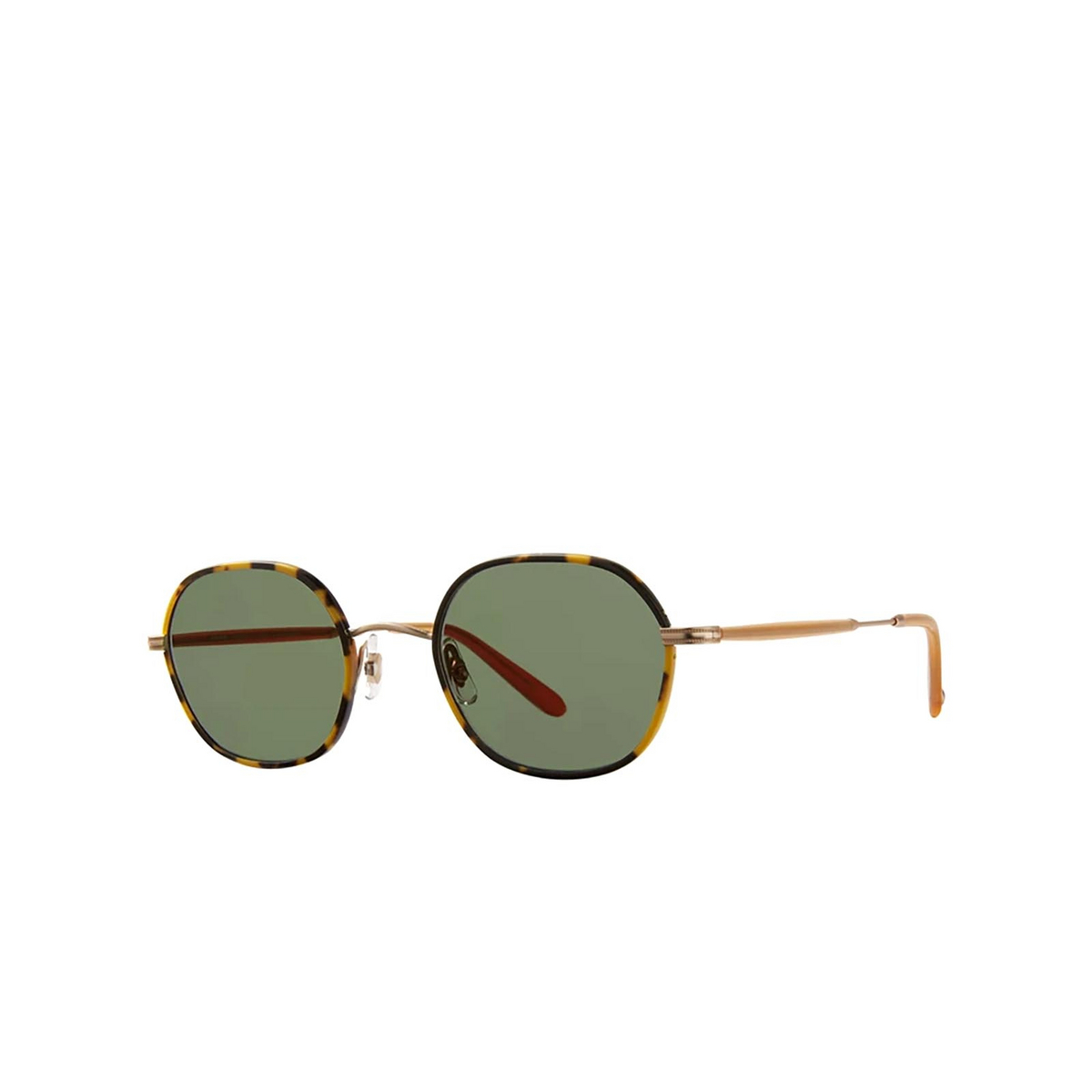 Garrett Leight® Irregular Sunglasses: Norfolk Sun color Tt-mg/vvg Tokyo Tortoise-matte Gold - three-quarters view