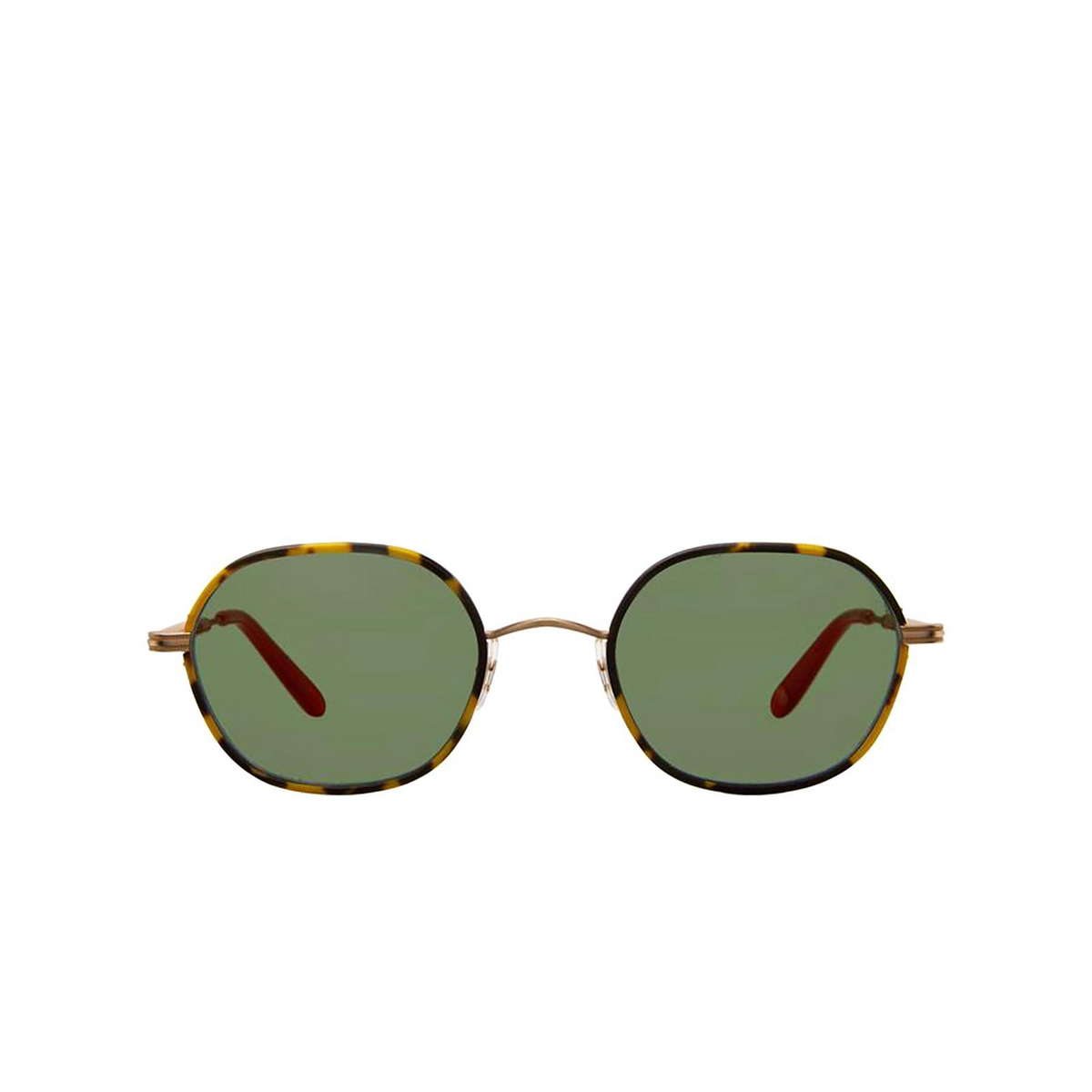 Garrett Leight® Irregular Sunglasses: Norfolk Sun color Tt-mg/vvg Tokyo Tortoise-matte Gold - front view