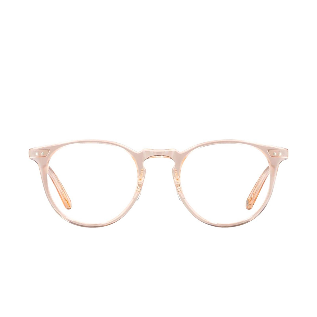 Garrett Leight® Round Eyeglasses: Ocean color Pink Crystal Pcy-rg - front view.