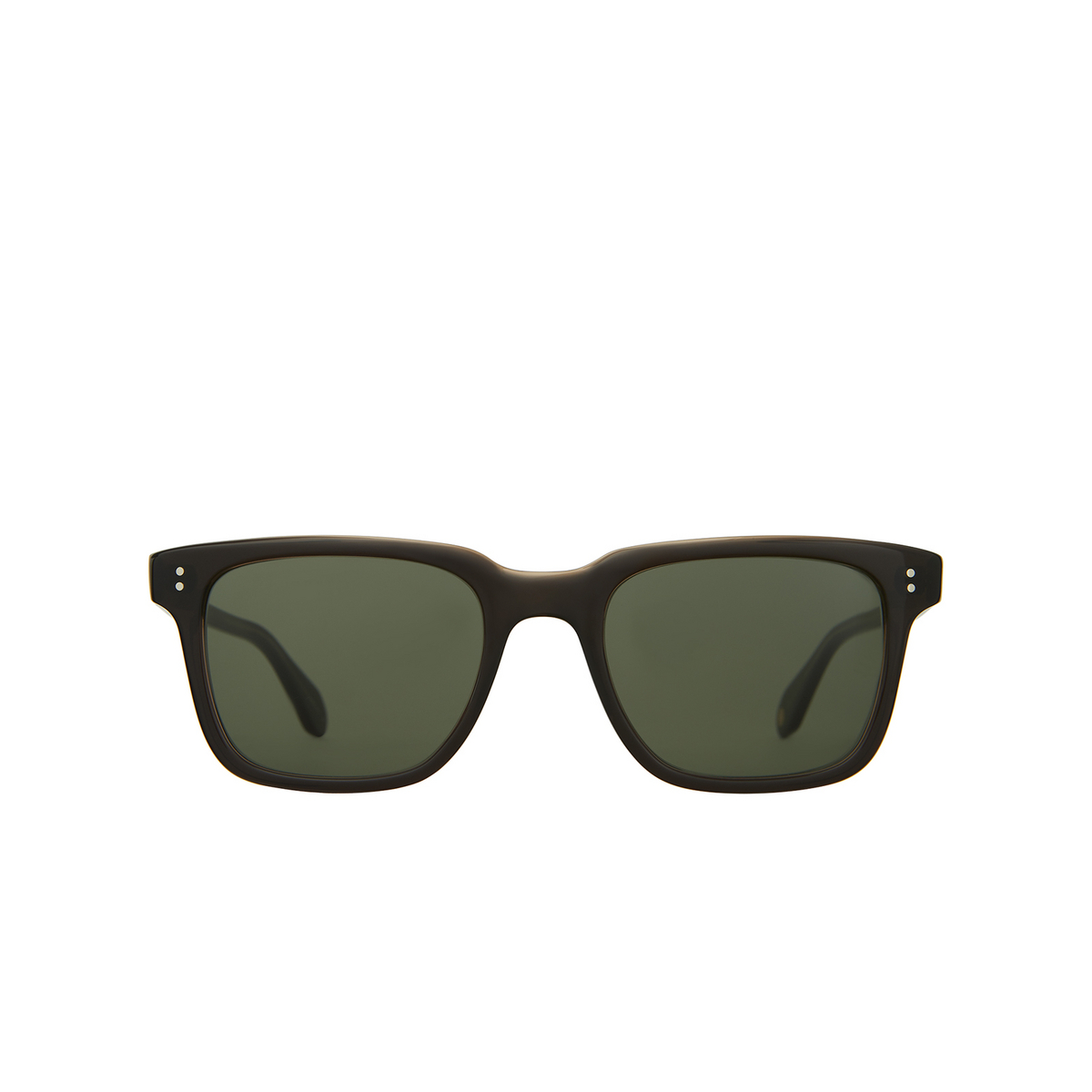 Garrett Leight® Square Sunglasses: Palladium Sun color Break On Through BOT/PG15 - front view.