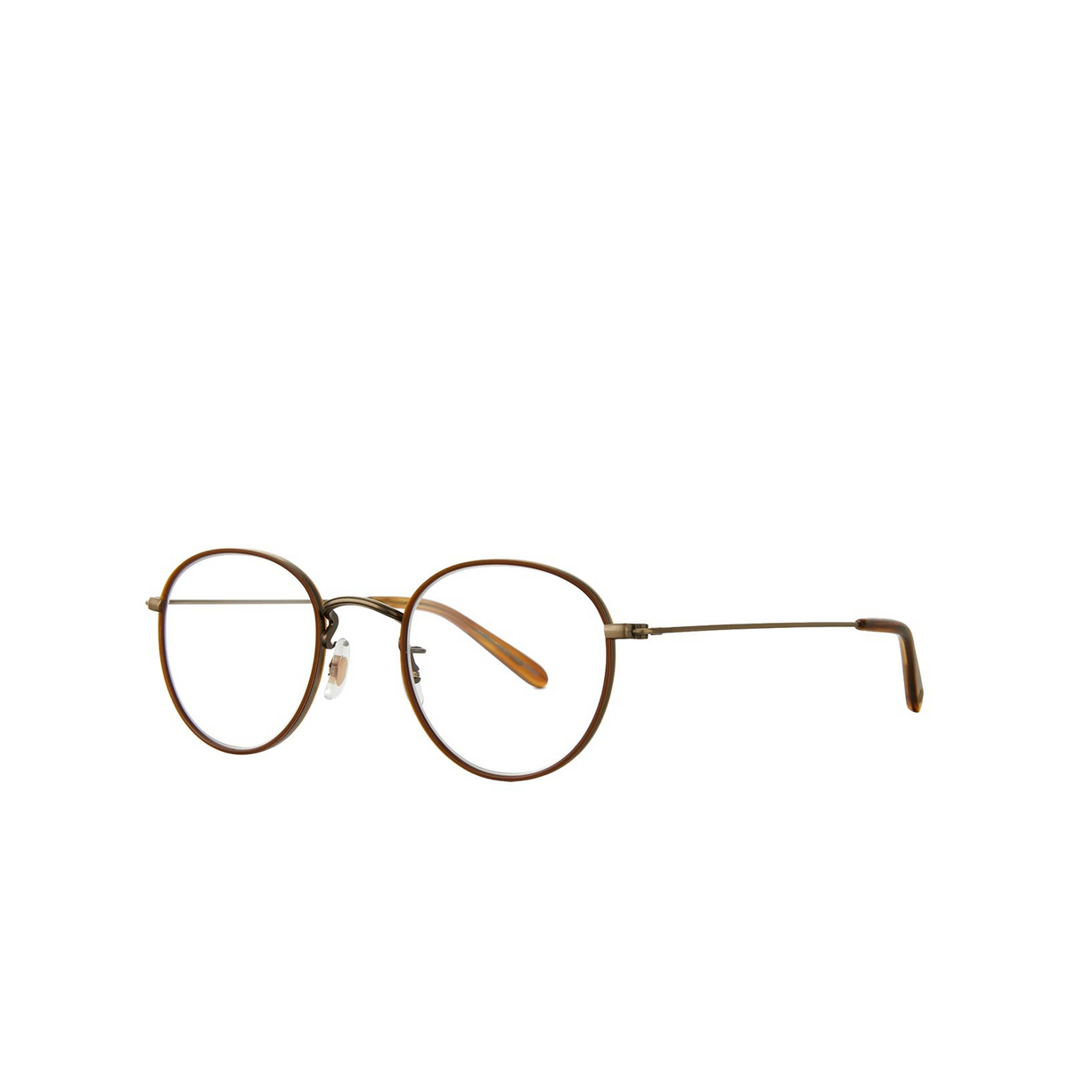 Garrett Leight PALOMA Eyeglasses H-AGII-DB Honey-Antique Gold - three-quarters view