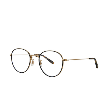 Garrett Leight PALOMA Eyeglasses MBK-MG-OV matte black-gold - three-quarters view