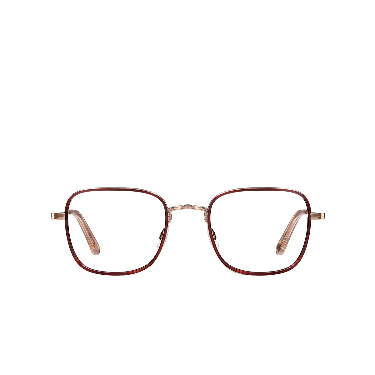 Garrett Leight PRESTON Eyeglasses BRI-RG-NU Brick-Rose Gold - 1/4