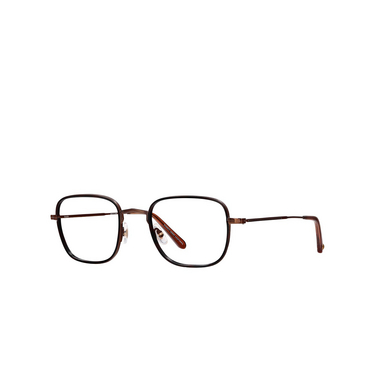 Garrett Leight PRESTON Eyeglasses UM-M-AU umber-mocha - three-quarters view